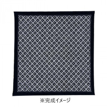 オリムパス　刺し子キット　一目刺しの花ふきん 十字花刺し(藍)　SK-333
