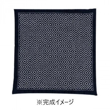 オリムパス　刺し子キット　一目刺しの花ふきん 柿の花(藍)　SK-334