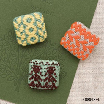オリムパス　こぎんキット　くるみボタン フォークロア　68