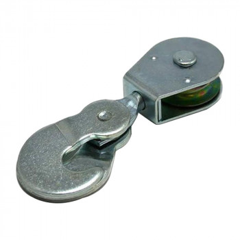 15841鉄フック付ブルック(滑車)38mm 回転型 00015841-001