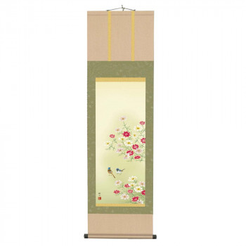 浮田秋水掛軸(尺三) 「秋桜」 212012