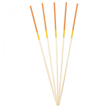 萬洋 2色かんじょう串 (黄・オレンジ)12cm100本入り 18-378E