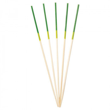 萬洋 2色かんじょう串 (黄緑・緑)12cm100本入 18-378D