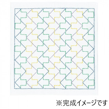 オリムパス 刺し子キット 花ふきん 矢印 SK-368