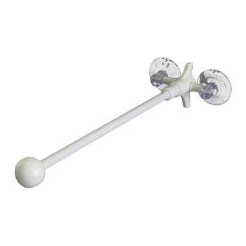 E器具 フラッグポール 873 2個吸盤式 丸パイプ式 26cm 白