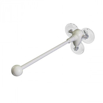 E器具 フラッグポール 875 3個吸盤式 丸パイプ式 26cm 白