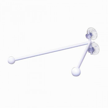 E器具 フラッグポール 879 ダブルフラッグ 丸パイプ式 26cm 白