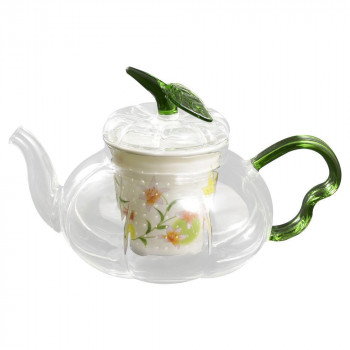 有田焼 セランドグラス パンプキンポットG 600cc 誕生花 7月 百合 PG-600