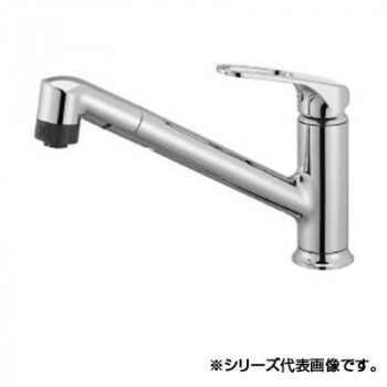 三栄 SANEI シングルワンホールスプレー混合栓(省施工ナット付) K87101JV-U-13