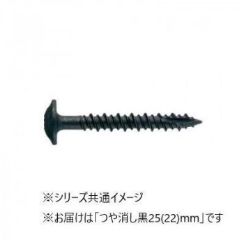 造作ねじ 板金用 板金ビス ハイ＆ロー シンワッシャー つや消し黒 25(22) 470本入 718425K