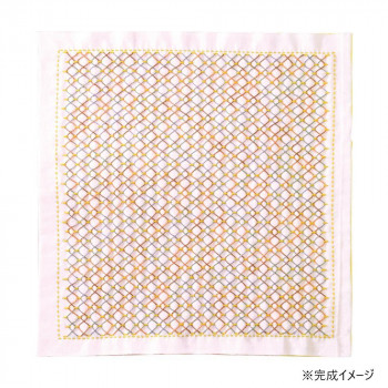 オリムパス 刺し子キット くぐり刺しの布こもの 雫 (白) SK-380