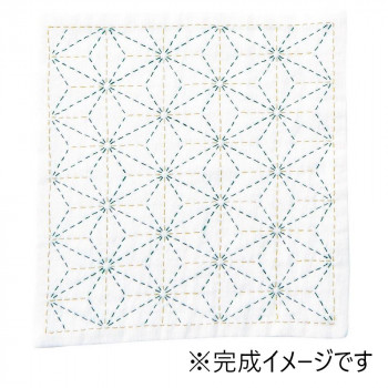 オリムパス 刺し子のハンカチ キット 麻の葉 HK-1