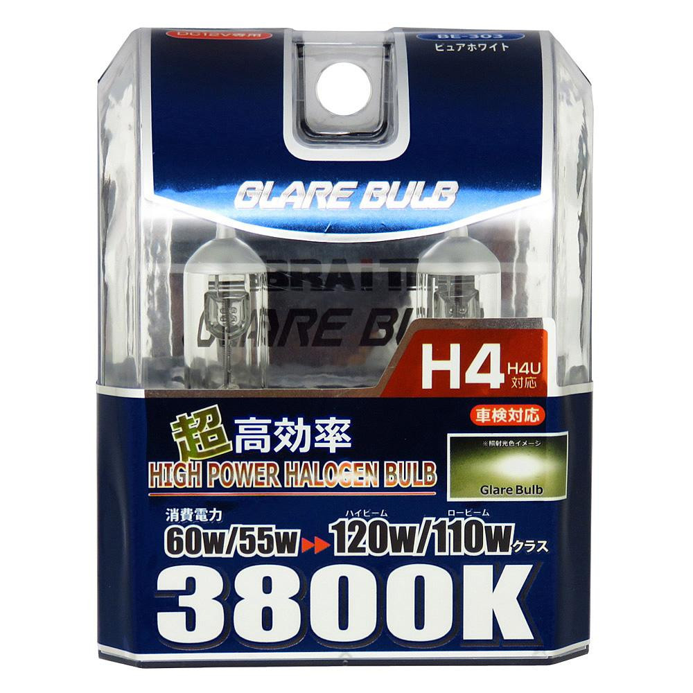 グレアーバルブ H4 スーパーピュアホワイト BE-303