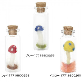 ボトルデコレーション キノコ　レッド・17718800258