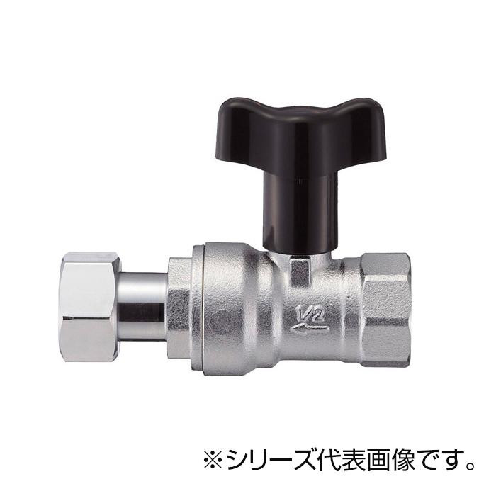 SANEI ナット付逆止付ボールバルブ V657BV-13