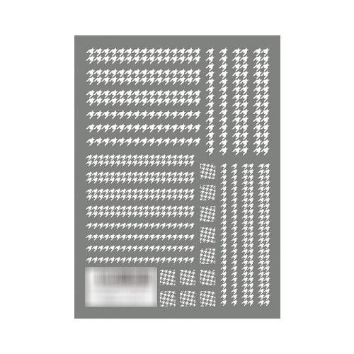 TSUMEKIRA(ツメキラ)　ネイルシール　千鳥格子　ver.2　ホワイト　NN-CDR-101