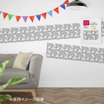WallLip ポイントメイク用ウォールペーパー 約28cm×2.5m ラインアート WL-280407