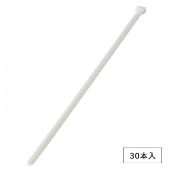 OHM ワイドタイ 屋内用 430mm 白 30本入 WLT-N430-W30P