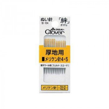クロバー 絆 厚地用メリケン針4・5 Y4 18-104