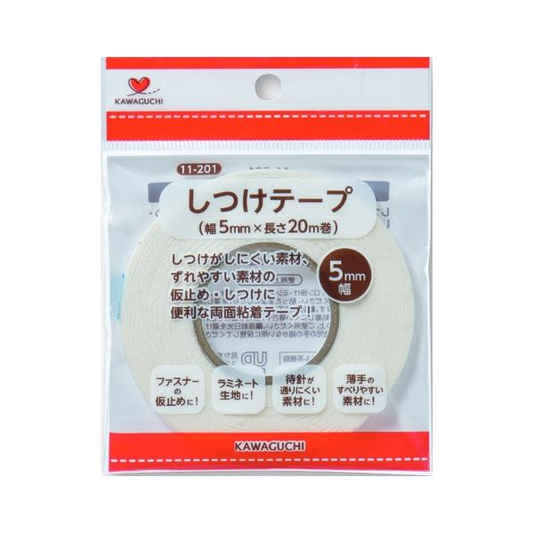 KAWAGUCHI(カワグチ)　手芸用品　しつけテープ　幅5mm　11-201