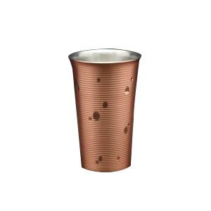新光堂　雪月花　純銅　手打ちタンブラー　淡雪　350ml　CF-62-1
