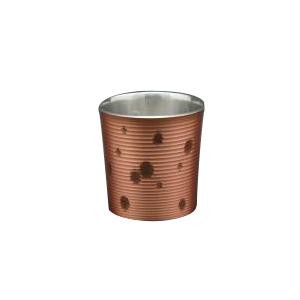 新光堂　雪月花　純銅ぐい呑み　淡雪　うめ　100ml　CF-42-1