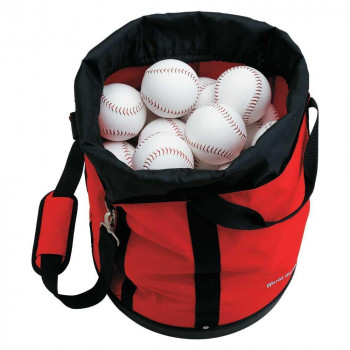 野球 円形カラーボールケース(M) BX84-12　レッド