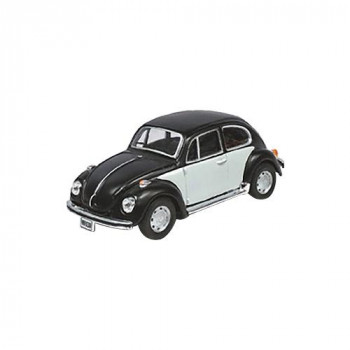 Cararama/カララマ VW ビートル マットブラック/ホワイト 1/43スケール 4-10541