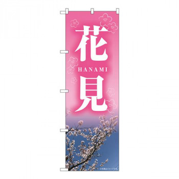 Nのぼり　花見 HANAMI NAD　W600×H1800mm　82713