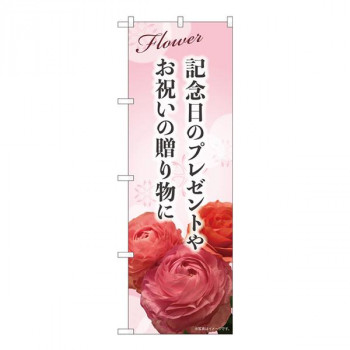 Nのぼり　記念日のプレゼント KMN　W600×H1800mm　81804