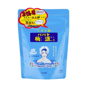 五洲薬品　薬用入浴剤(医薬部外品)　パパヤ桃源S　はっかの香り　(スタンディングパウチ)　210g