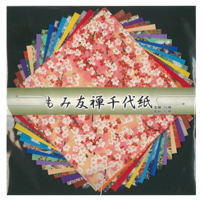 もみ友禅千代紙 15cm No.7074 5 セット