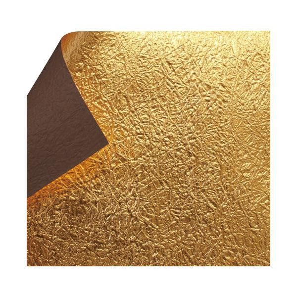 もみ金箔両面和紙 単色 25.5×36cm 茶 10枚入 UM-4C 1 セット