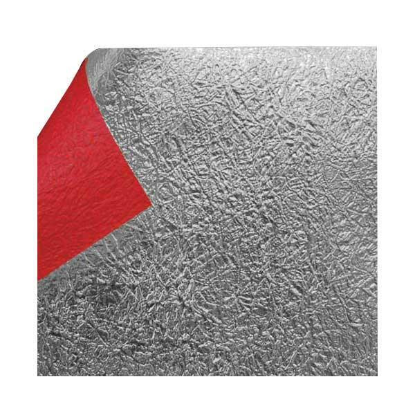 もみ銀箔両面和紙 単色 25.5×36cm 赤 10枚入 KJ-13R 1 セット