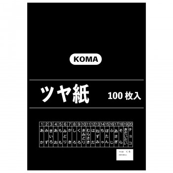 ツヤ紙 100枚入 くろ TY-09 1セット
