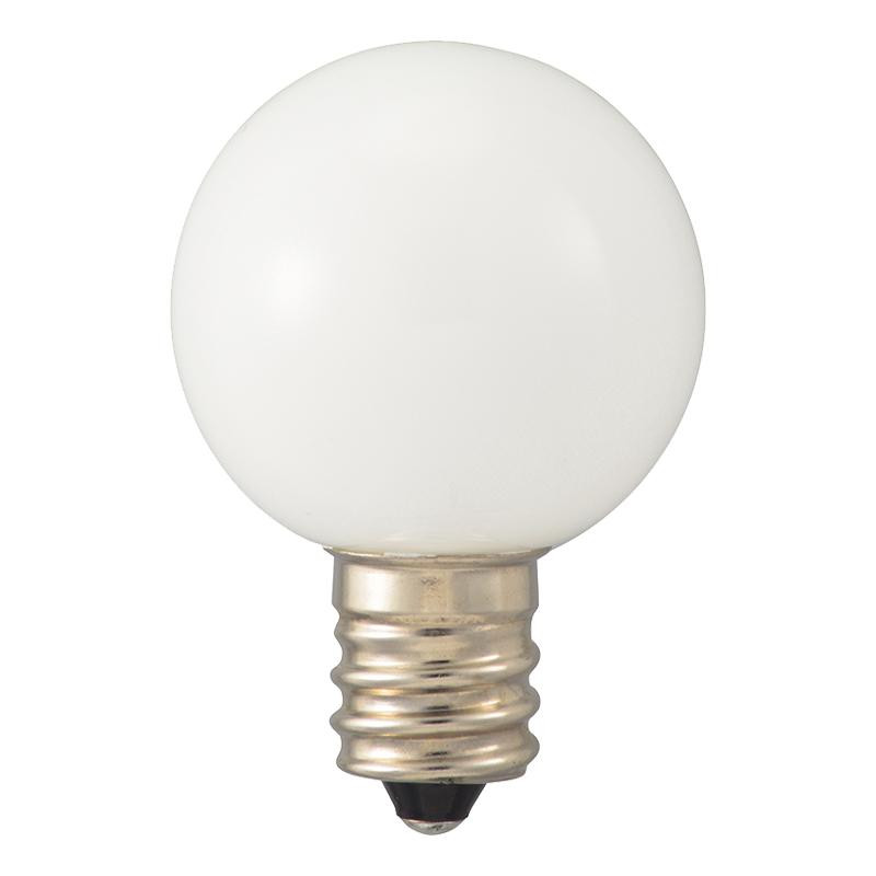 OHM LEDミニボール球装飾用 G30/E12/0.5W/15lm/電球色 LDG1L-H-E12 13