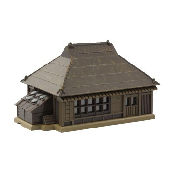 トタン屋根農家 茶 S025-3