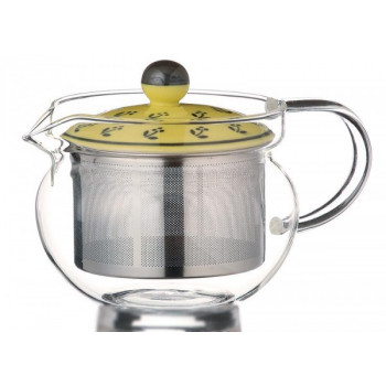 GLASS POT　クレスポ(Y)　スーパーステンレス茶こしポット(耐熱ガラス)　375ml　73587