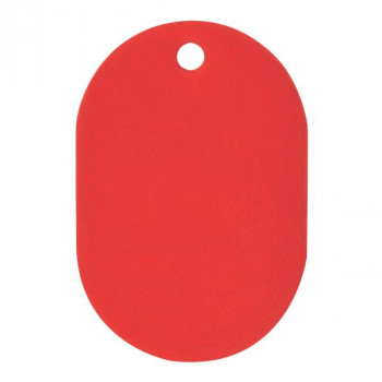 ORIONS　プラスチック番号札(小)　無地　50枚入り　レッド　NO.9C-R