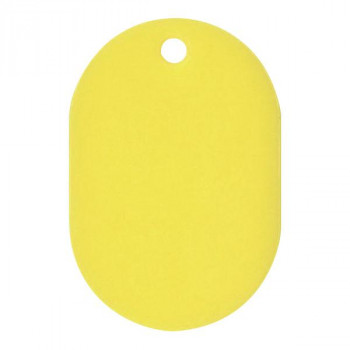 ORIONS　プラスチック番号札(小)　無地　50枚入り　イエロー　NO.9C-Y