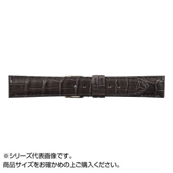 MIMOSA(ミモザ) 時計バンド クロコマット 19mm グレー (美錠:銀) WRM-GR19