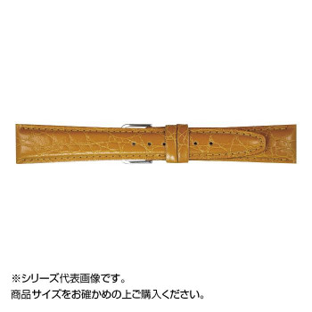 MIMOSA(ミモザ) 時計バンド RA型押ワニ 20mm ゴールド (美錠:銀) CRA-K20