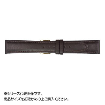 MIMOSA(ミモザ) 時計バンド EMカーフ 18mm ダークブラウン (美錠:銀) CEM-B18
