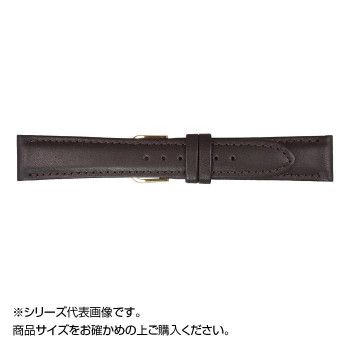 MIMOSA(ミモザ) 時計バンド EMカーフ 20mm ダークブラウン (美錠:銀) CEM-B20