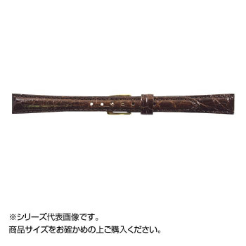 MIMOSA(ミモザ) 時計バンド DM腹ワニ 11mm ダークブラウン (美錠:金) WDM-B11