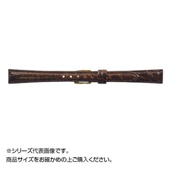 MIMOSA(ミモザ) 時計バンド DM腹ワニ 12mm ダークブラウン (美錠:金) WDM-B12