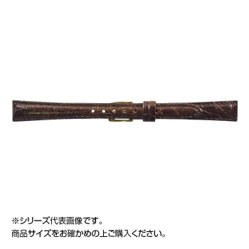 MIMOSA(ミモザ) 時計バンド DM腹ワニ 14mm ダークブラウン (美錠:金) WDM-B14