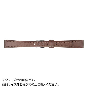 MIMOSA(ミモザ) 時計バンド Eカーフ 12mm ダークブラウン (美錠:銀) CE-B12