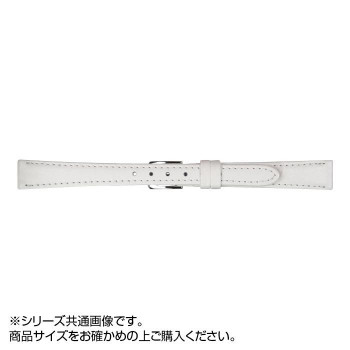 MIMOSA(ミモザ) 時計バンド Eカーフ 8mm ホワイト (美錠:銀) CE-WH8