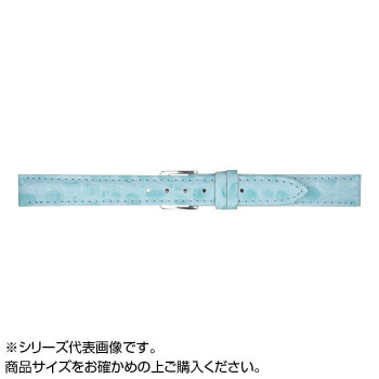 MIMOSA(ミモザ) 時計バンド PRA型押ワニ 14mm ライトブルー (美錠:銀) CPR-BL14